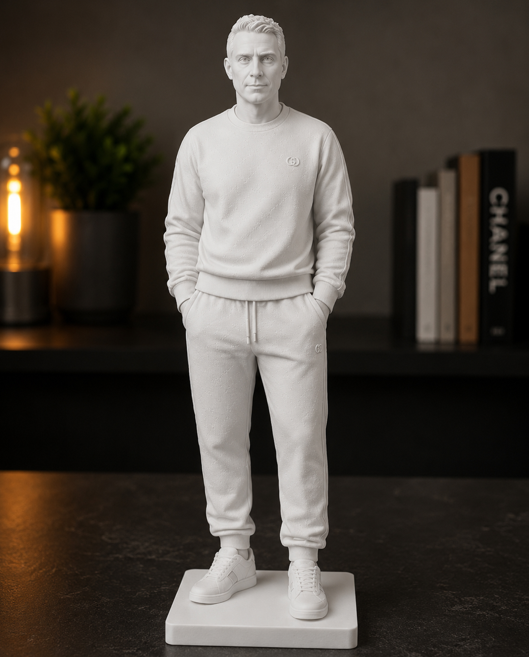 Full-body figurine printed in high-detail SLA resin