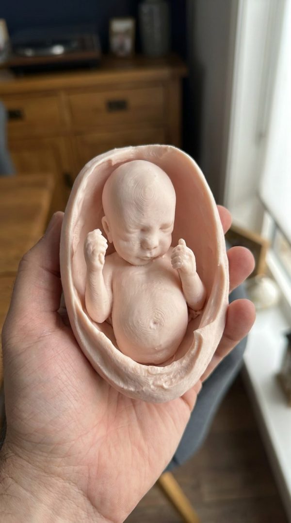 Baby Sculpture From Ultrasound