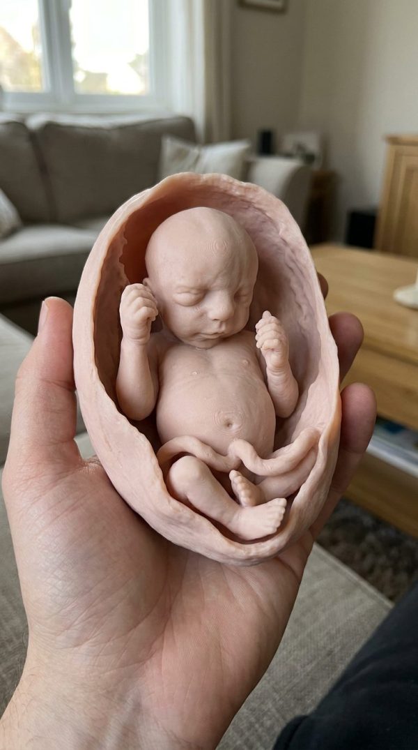 Baby Sculpture From Ultrasound