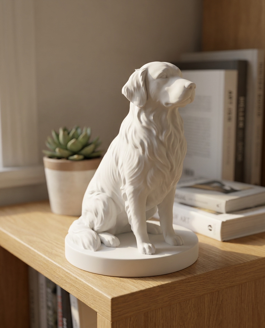 Cat figurine study